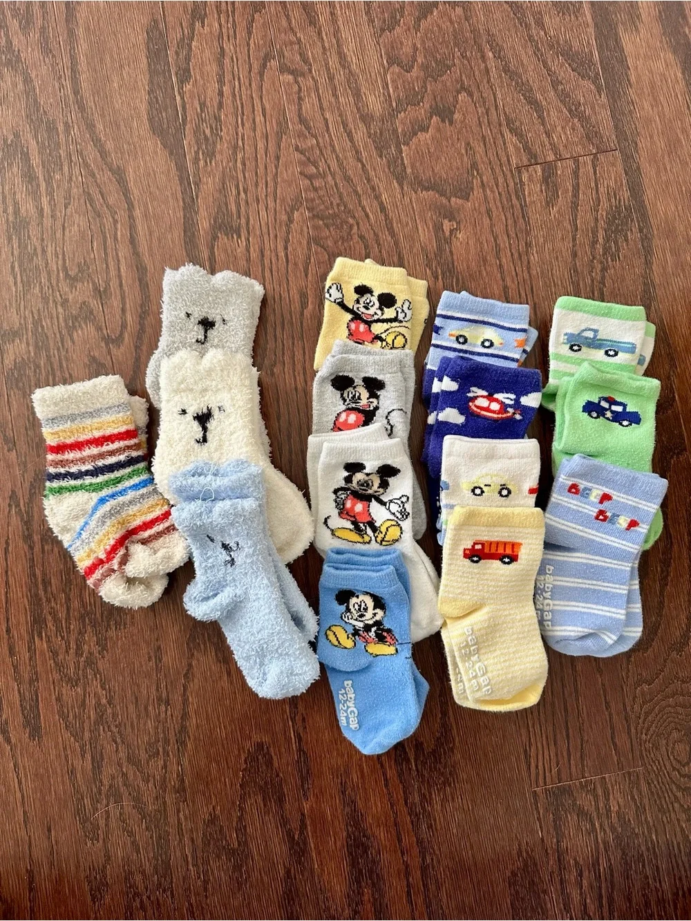 Baby Gap Baby/Toddler Socks - Assorted Blue, Yellow, Green, White